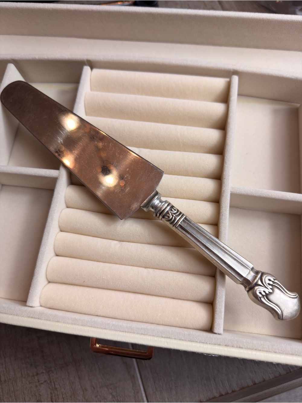 Vintage Sterling Silver Handle Cake Server